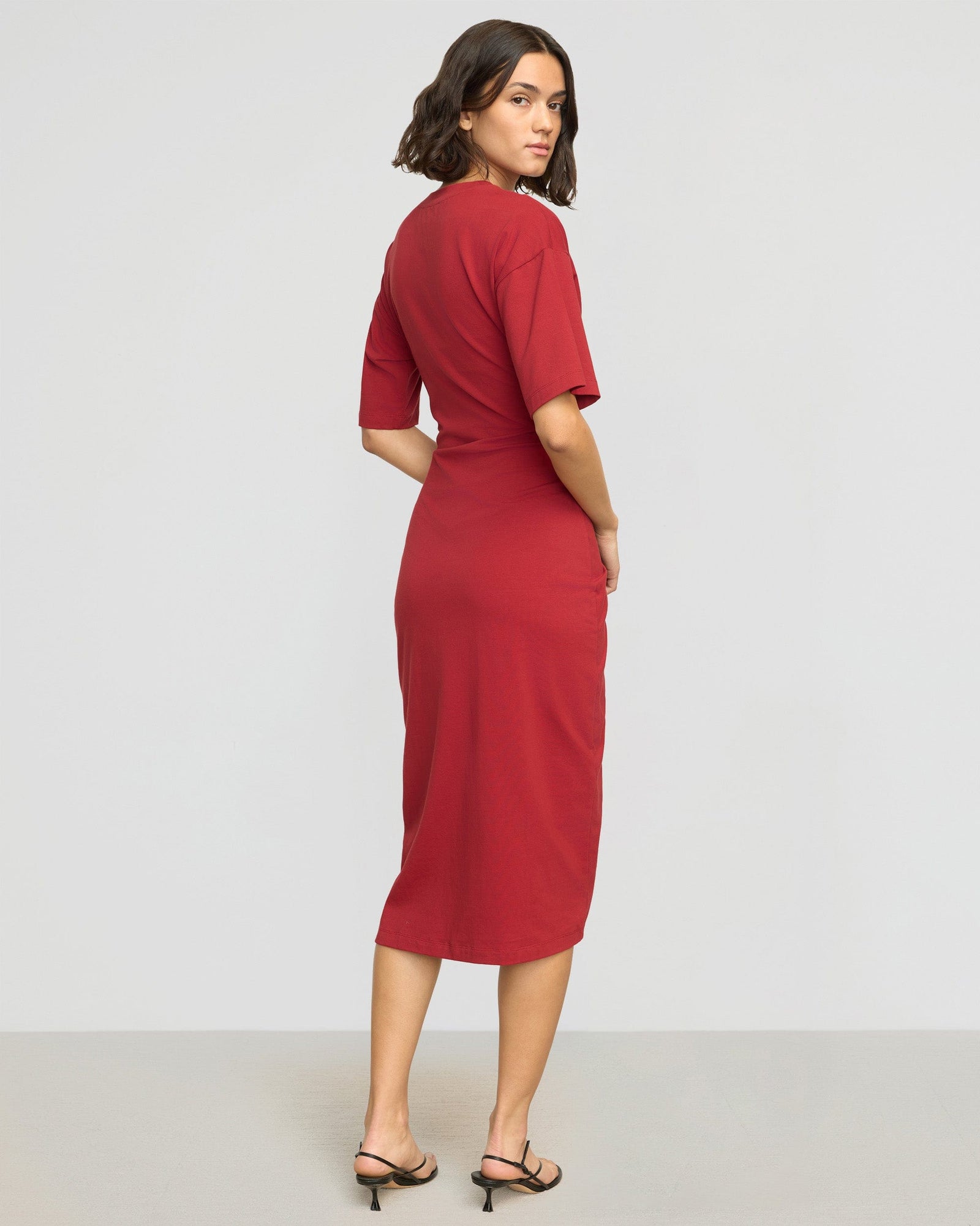 Olivia | Noa Organic Cotton T-Shirt Wrap Dress in Size Small 