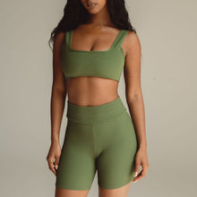 Classic Bike Short | Olive Micro Scrunch