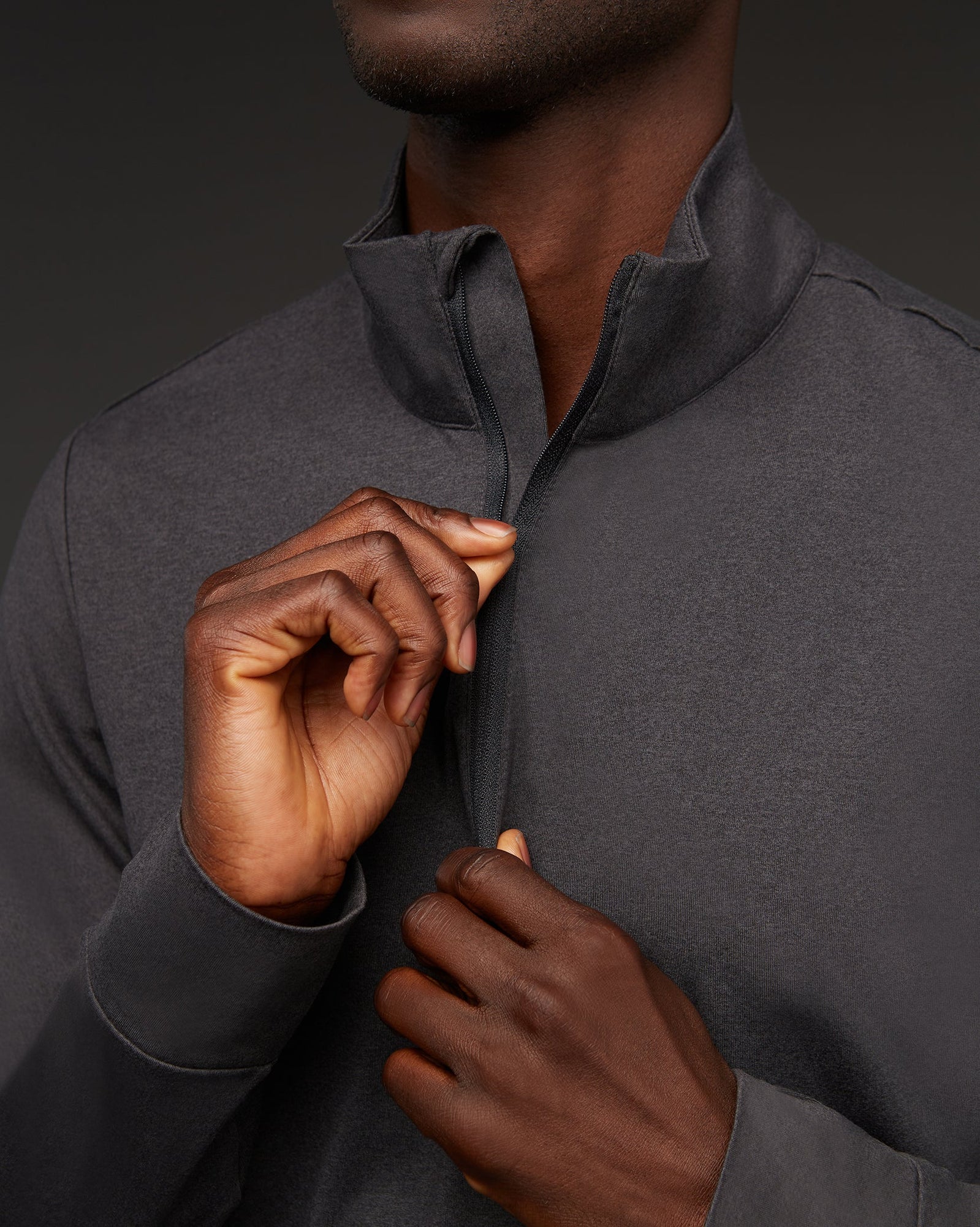 Mens | Everyday Half Zip Sweatshirt | Black