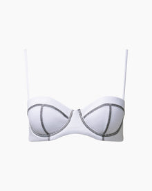 Womens | Flora Bikini Top | White