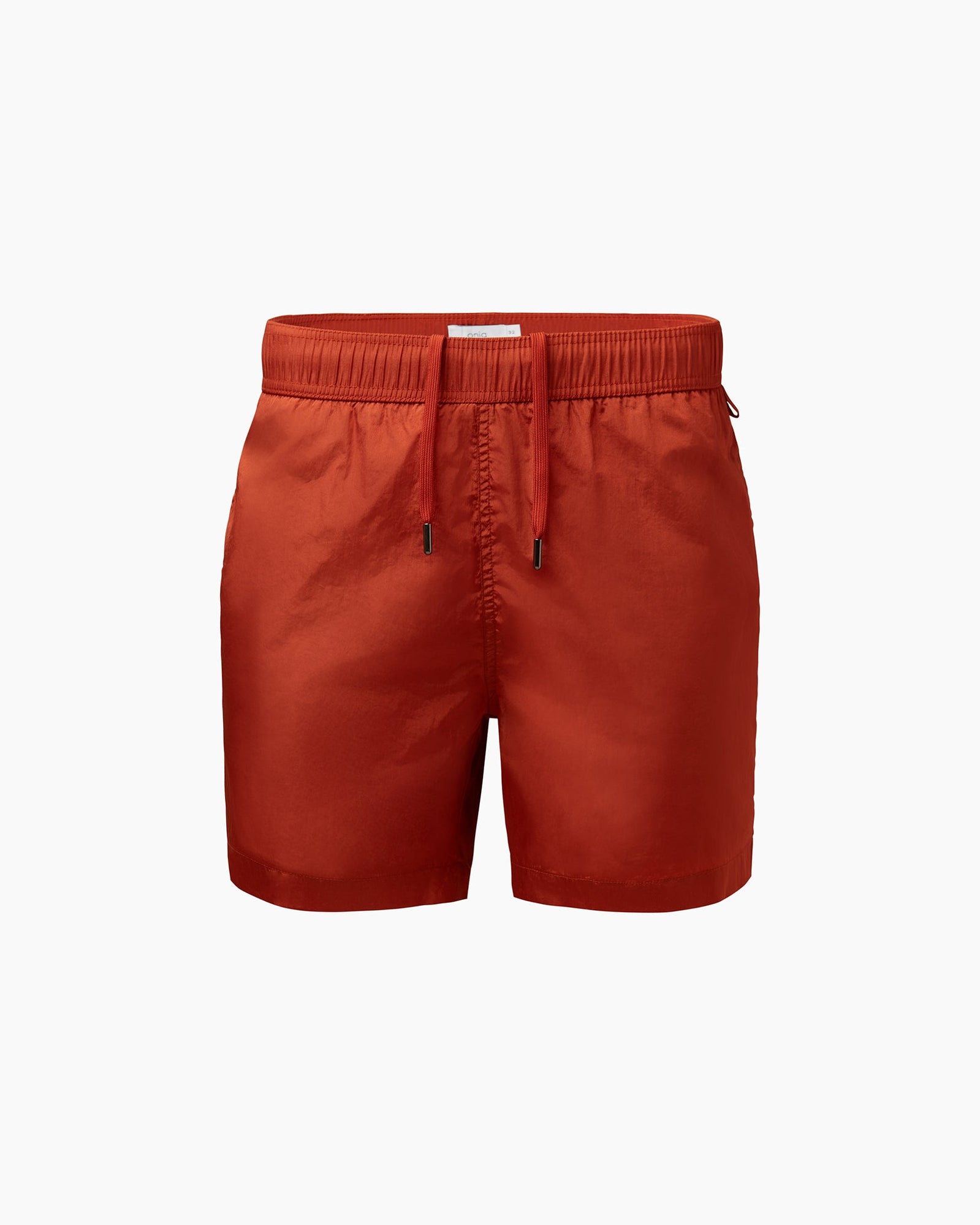 Mens | Nylon Crinkle 5" Swim Trunk | Burnt Ochre