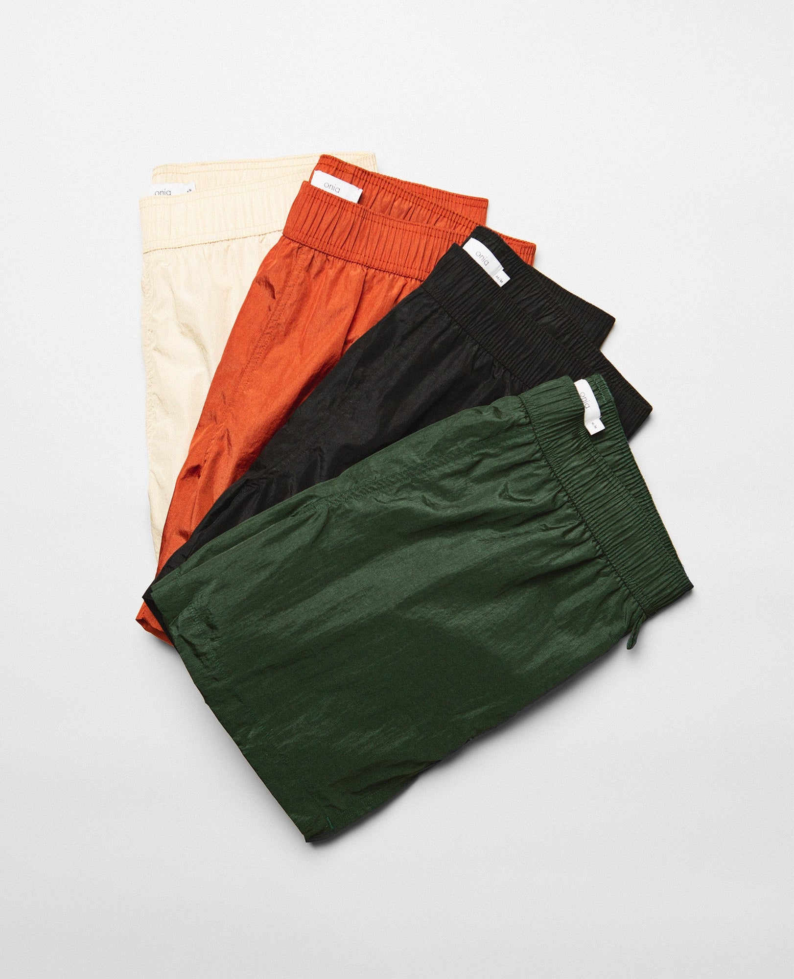 Mens | Nylon Crinkle 5" Swim Trunk | Burnt Ochre