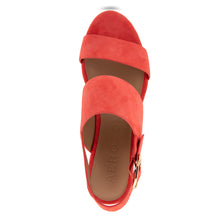 Camera Sandal Platform | Coral Suede