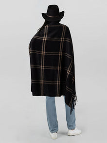 Unisex | Geneva Wrap | Black / Camel