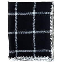 Graydon Throw | Black/Ivory