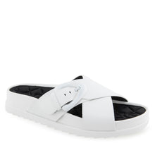 Lago Sandal Footbed | Bright White Leather