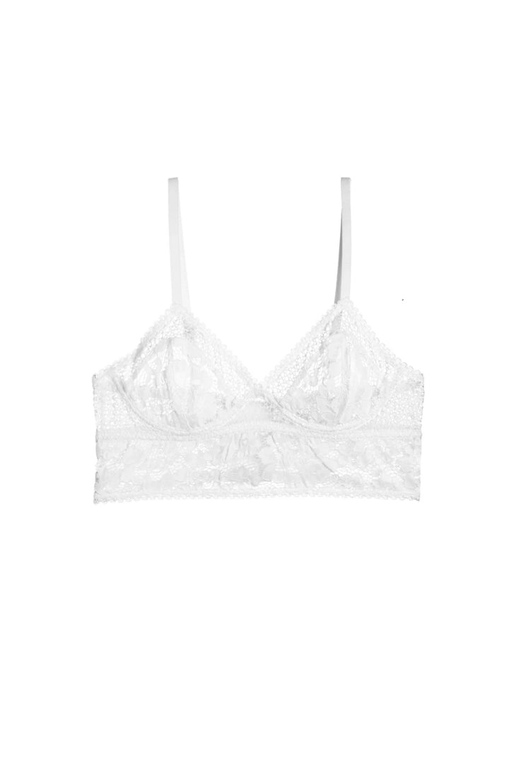 Petunia Underwire Triangle Longline Bra | Ivory