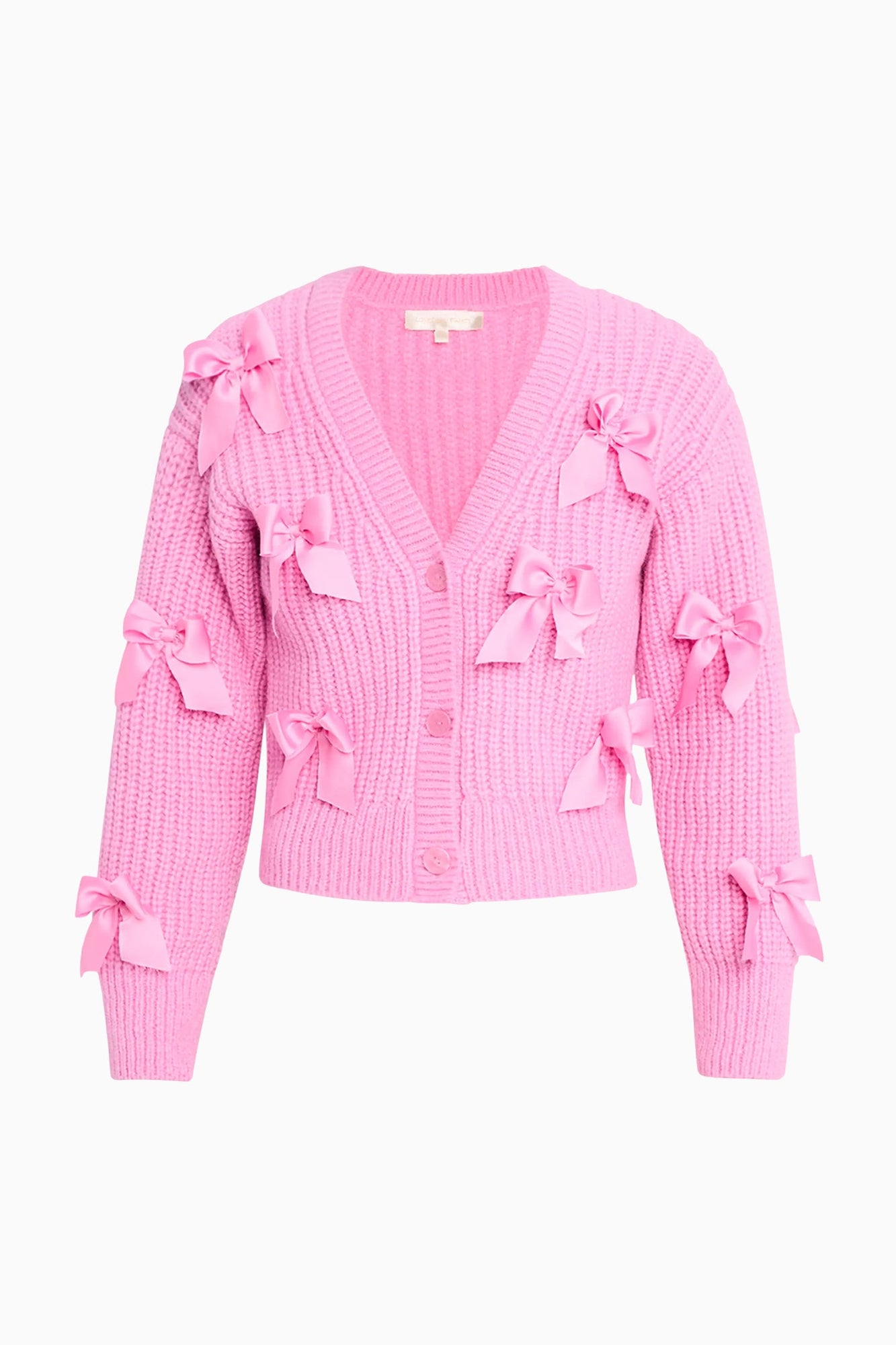 Ashtan Alpaca Bow-Embellished Cardigan | Rose Pompadour
