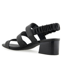 Clarissa Sandal Dress Block Heel | Black Leather