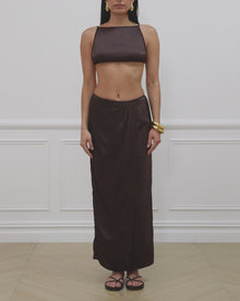 Backless Square Top | Muted Eggplant