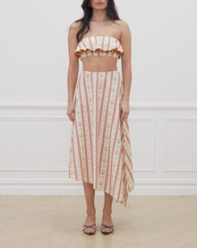 Ruffle Bandeau Top | Lemon Icing