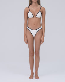 Classic Scoop Bottom | Off White/Black