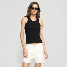 Prithi Scoop-Neck Tank | Black
