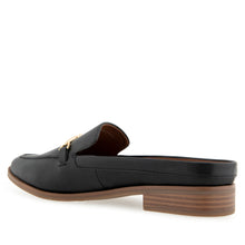 Erik Tailored Mule | Black Faux Leather