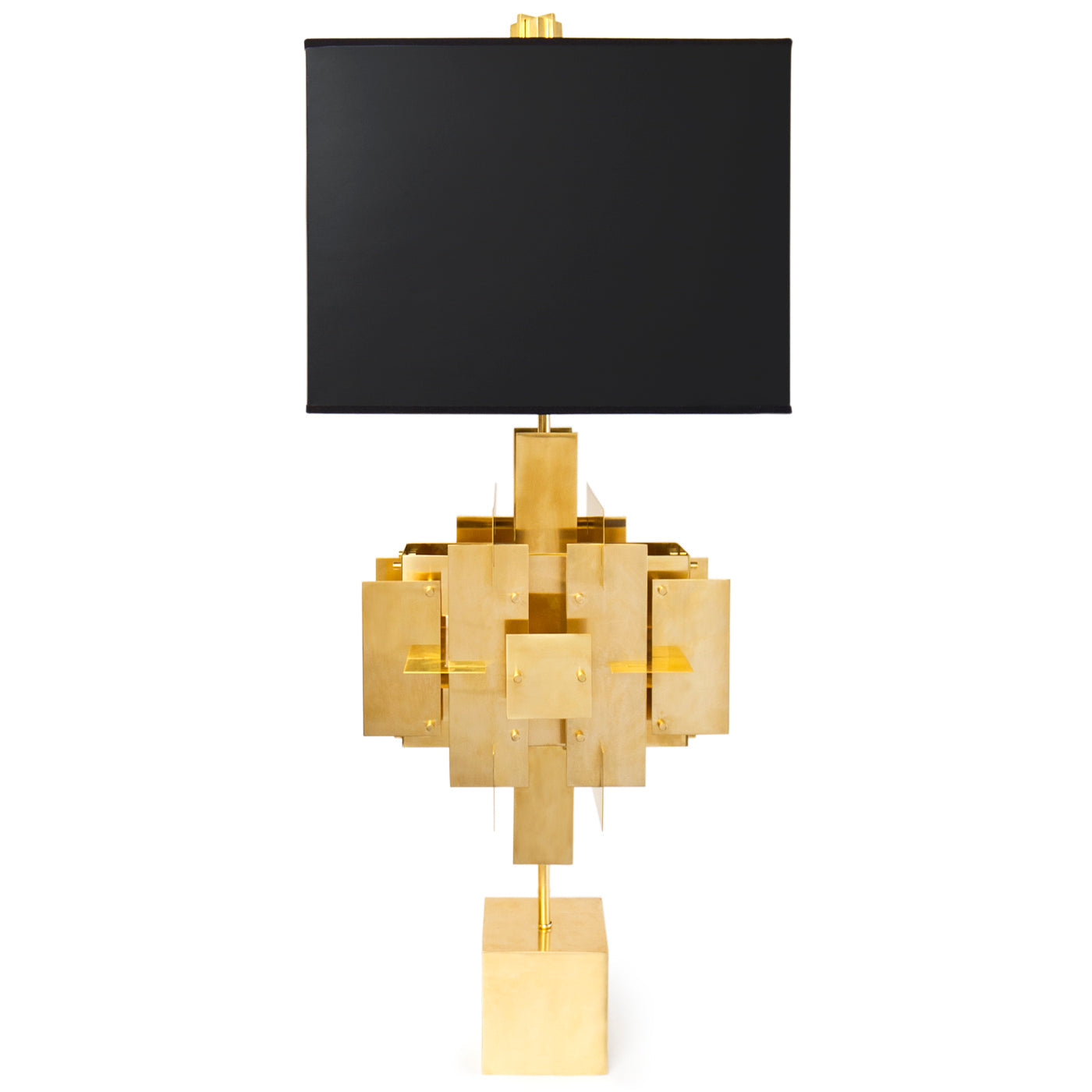 Puzzle Table Lamp | Black/Gold