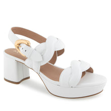 Camea Sandal Platform | Bright White Leather