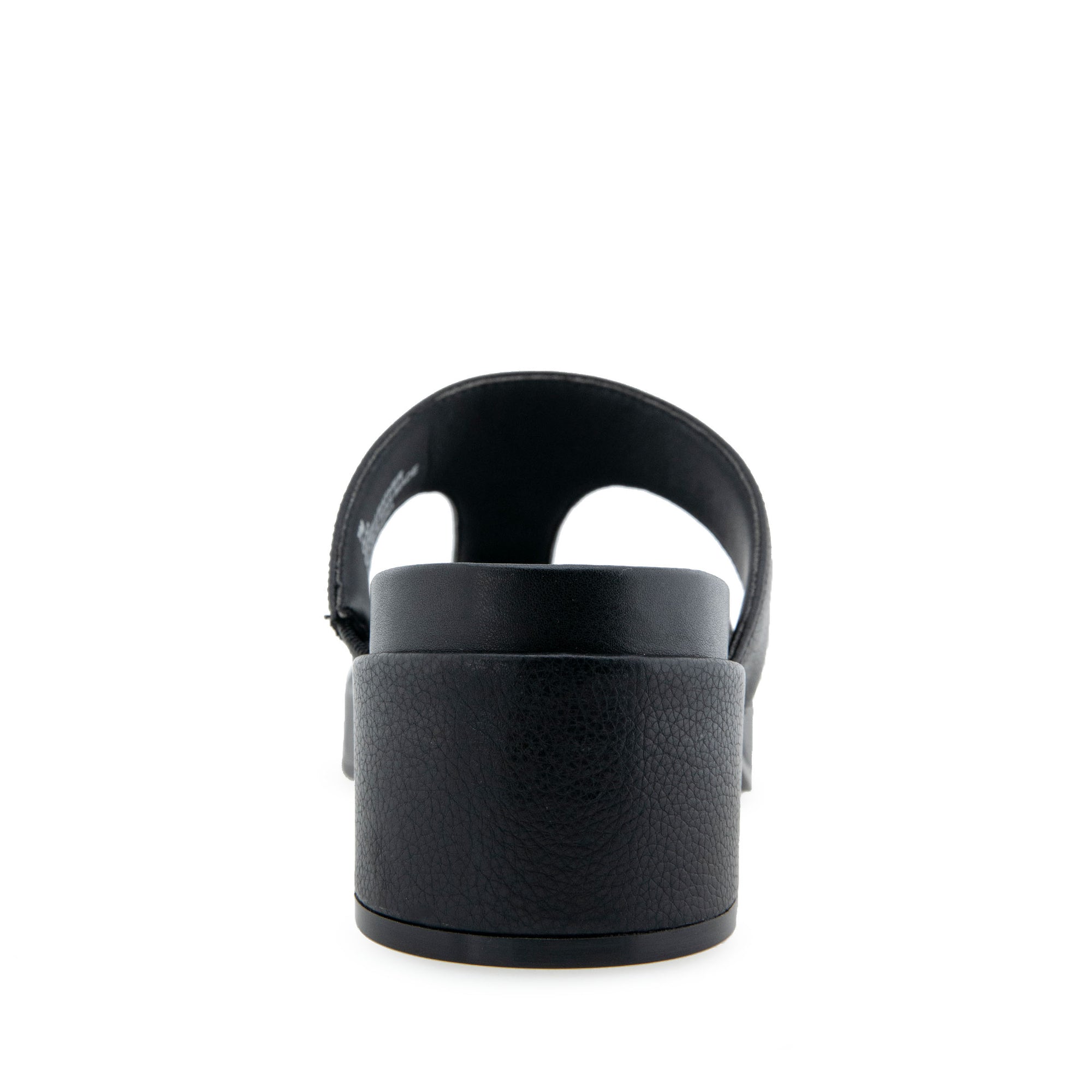 Clio Sandal Dress Block Heel | Black Leather