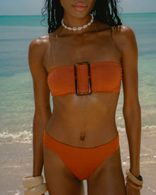 Buckle Bandeau Bikini Top | Sahara