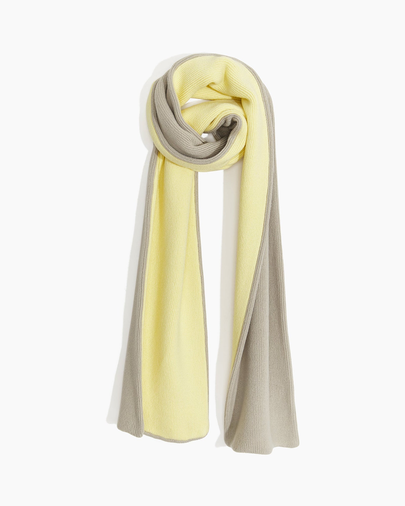 Womens | Reversible Cotton Wool Scarf | Sage-French-Vanilla