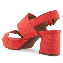 Camera Sandal Platform | Coral Suede