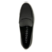 Sienna Tailored Loafer | Black Pebbled Leather