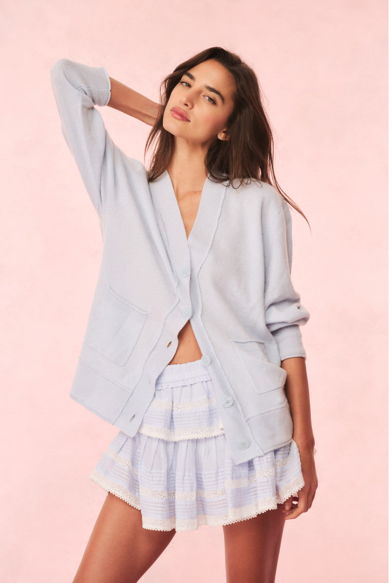 Applene Cashmere Cardigan | Seaglass Blue