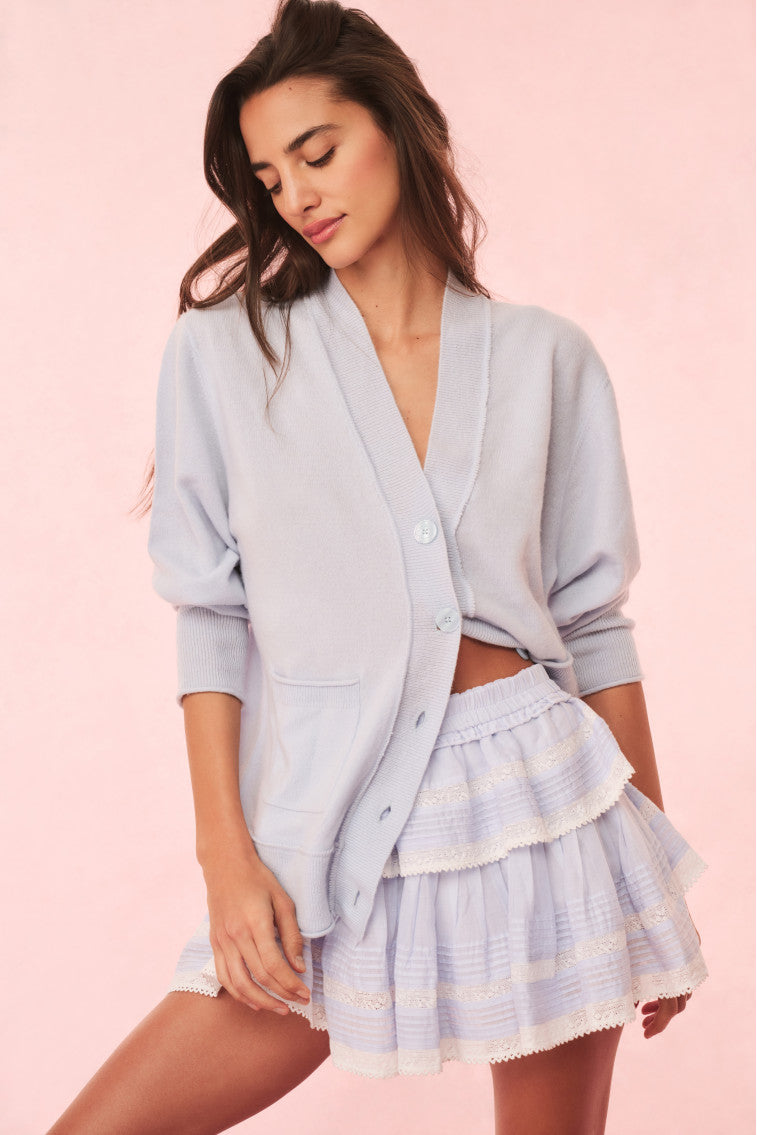 Applene Cashmere Cardigan | Seaglass Blue