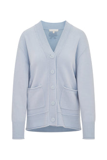 Applene Cashmere Cardigan | Seaglass Blue