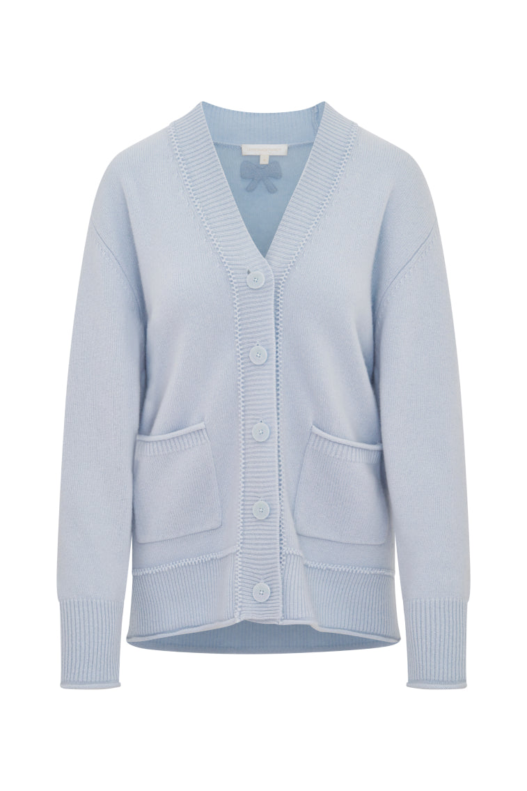 Applene Cashmere Cardigan | Seaglass Blue