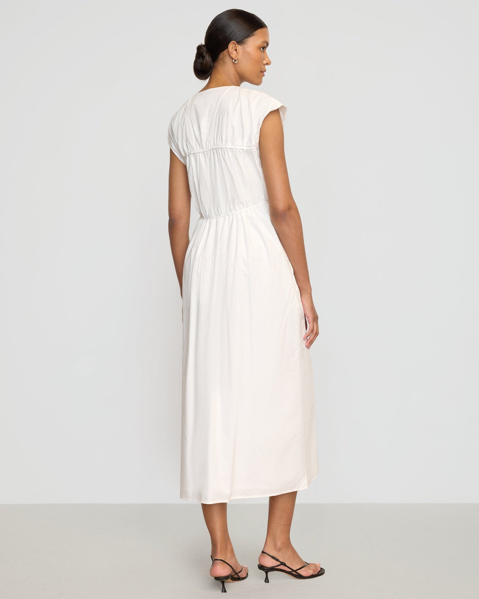 Vanessa | Shreya Tie-Front Organic Cotton Dress in Size Small