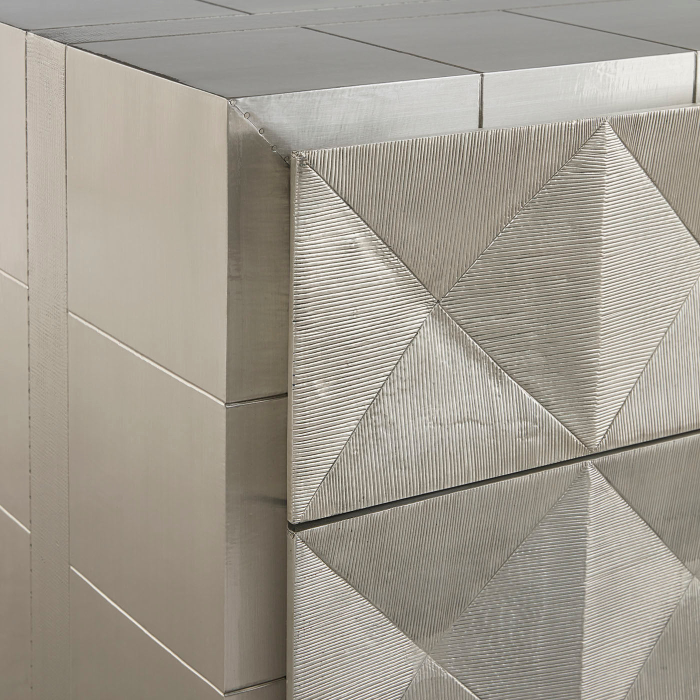 talitha six drawer dresser nickel - detail view 1