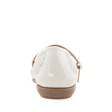 Baylee Casual Flat | Crystal/Eggnog Mesh Fabric