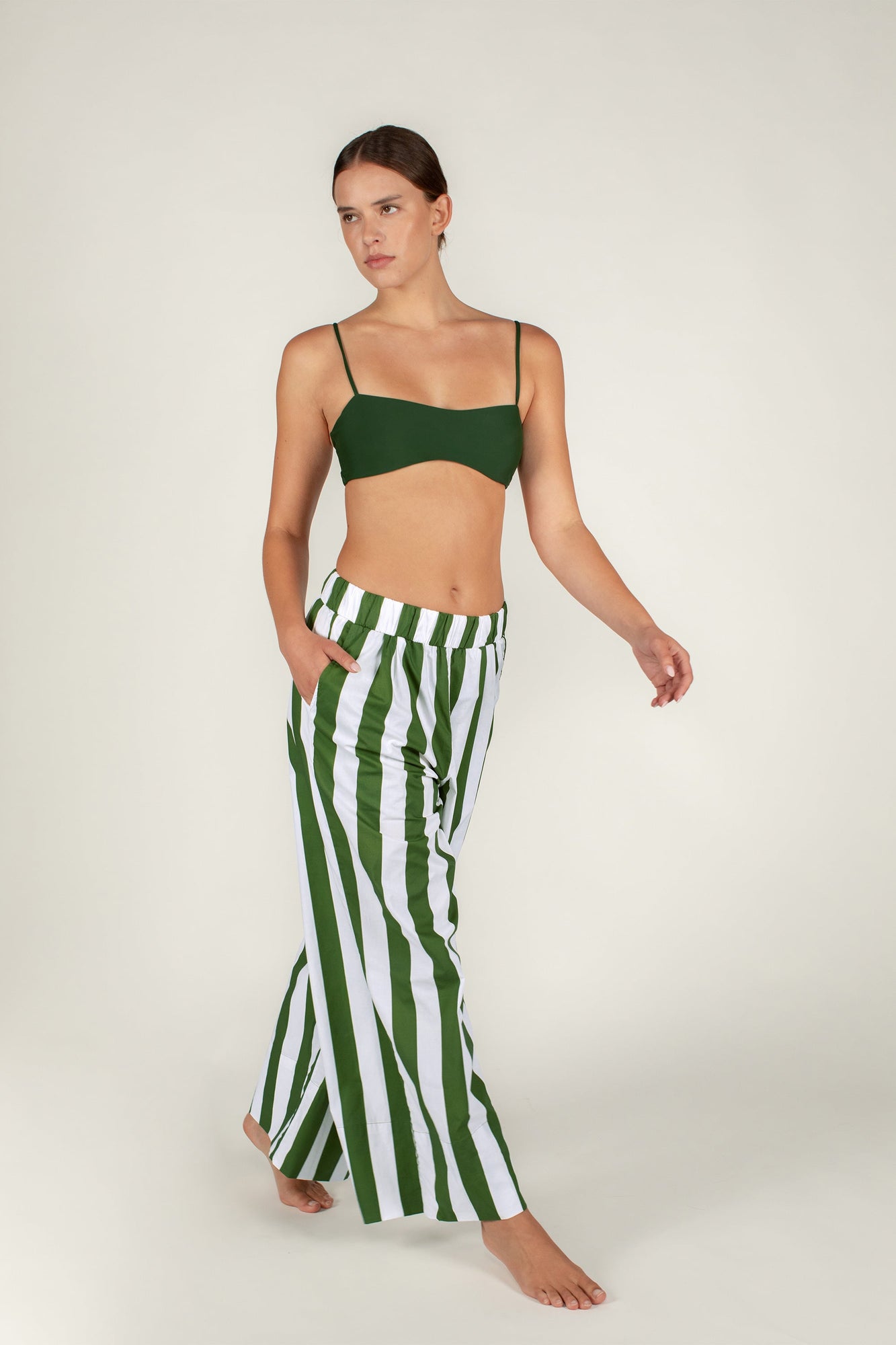 Triana Pants | Verdant Stripe