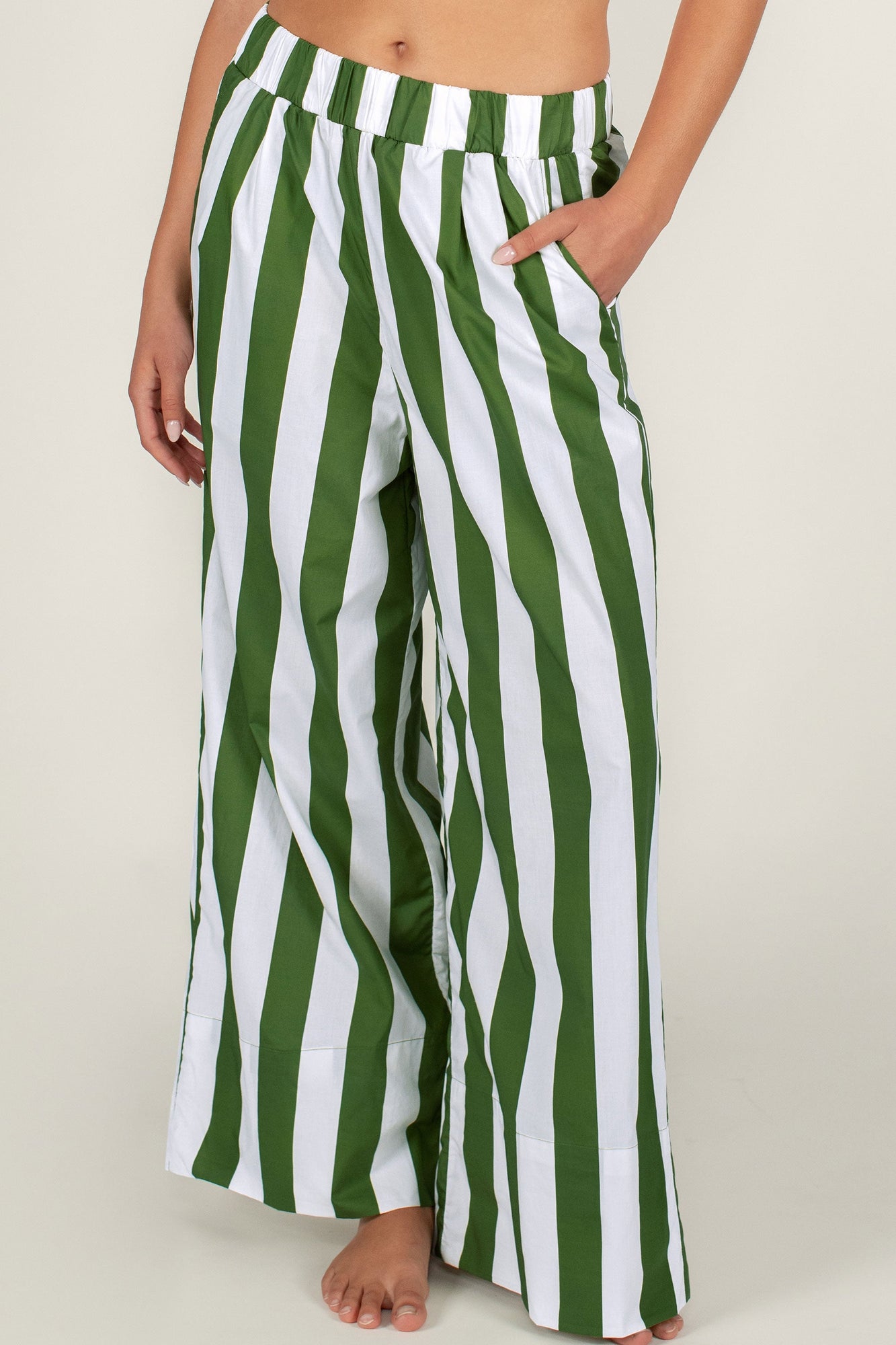 Triana Pants | Verdant Stripe