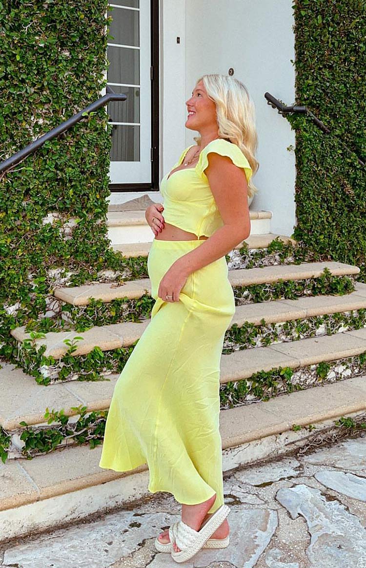 Anna Maxi Skirt | Yellow