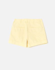 90s Trouser Shorts | Washed Buttercream