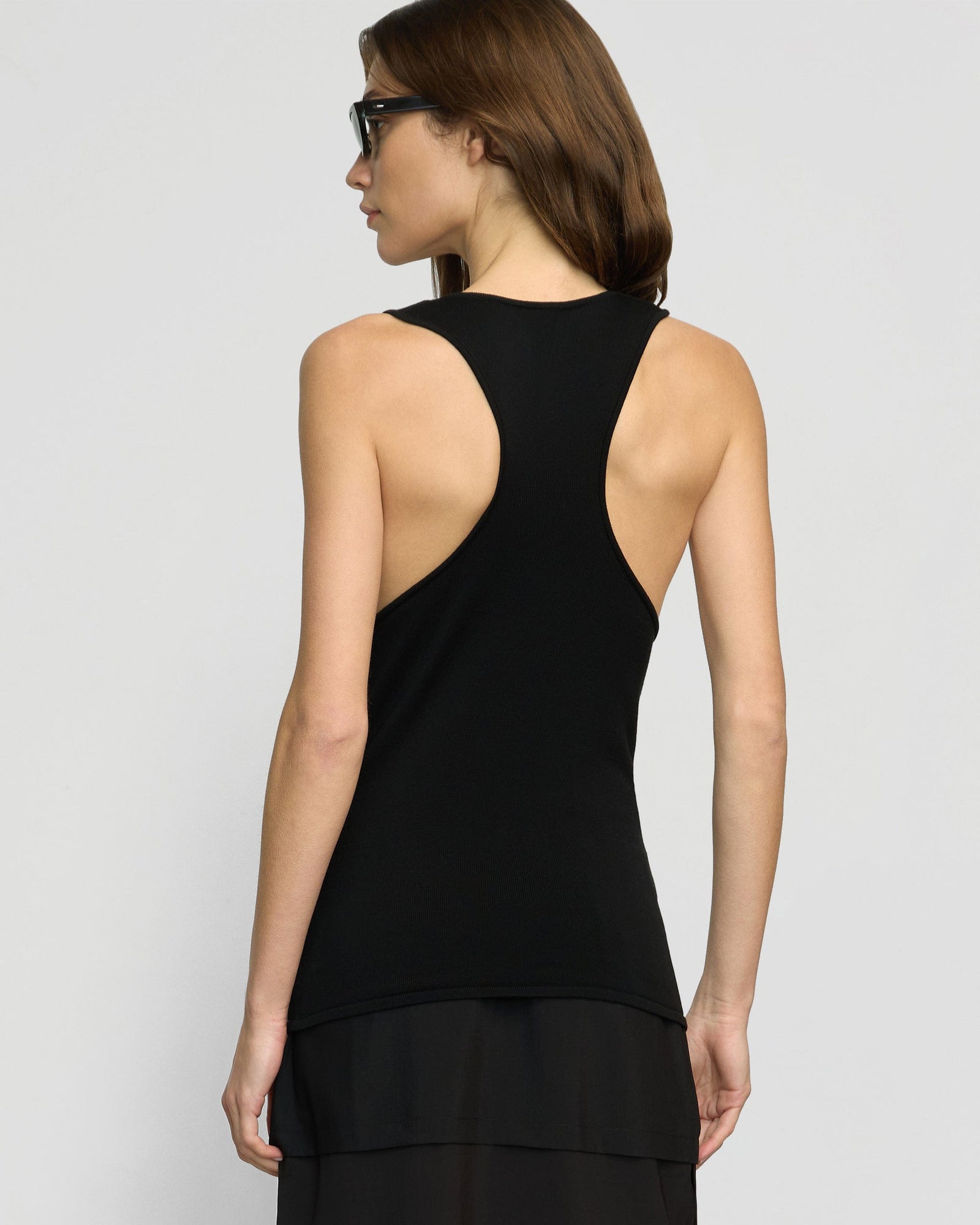 Renee | Valerie Cowl-Neck Racerback Knit Top in Size Small