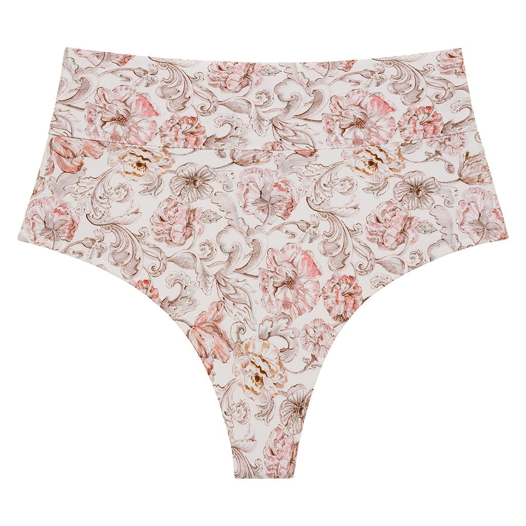 Full Coverage High Rise Bikini Bottom | Venecia Floral