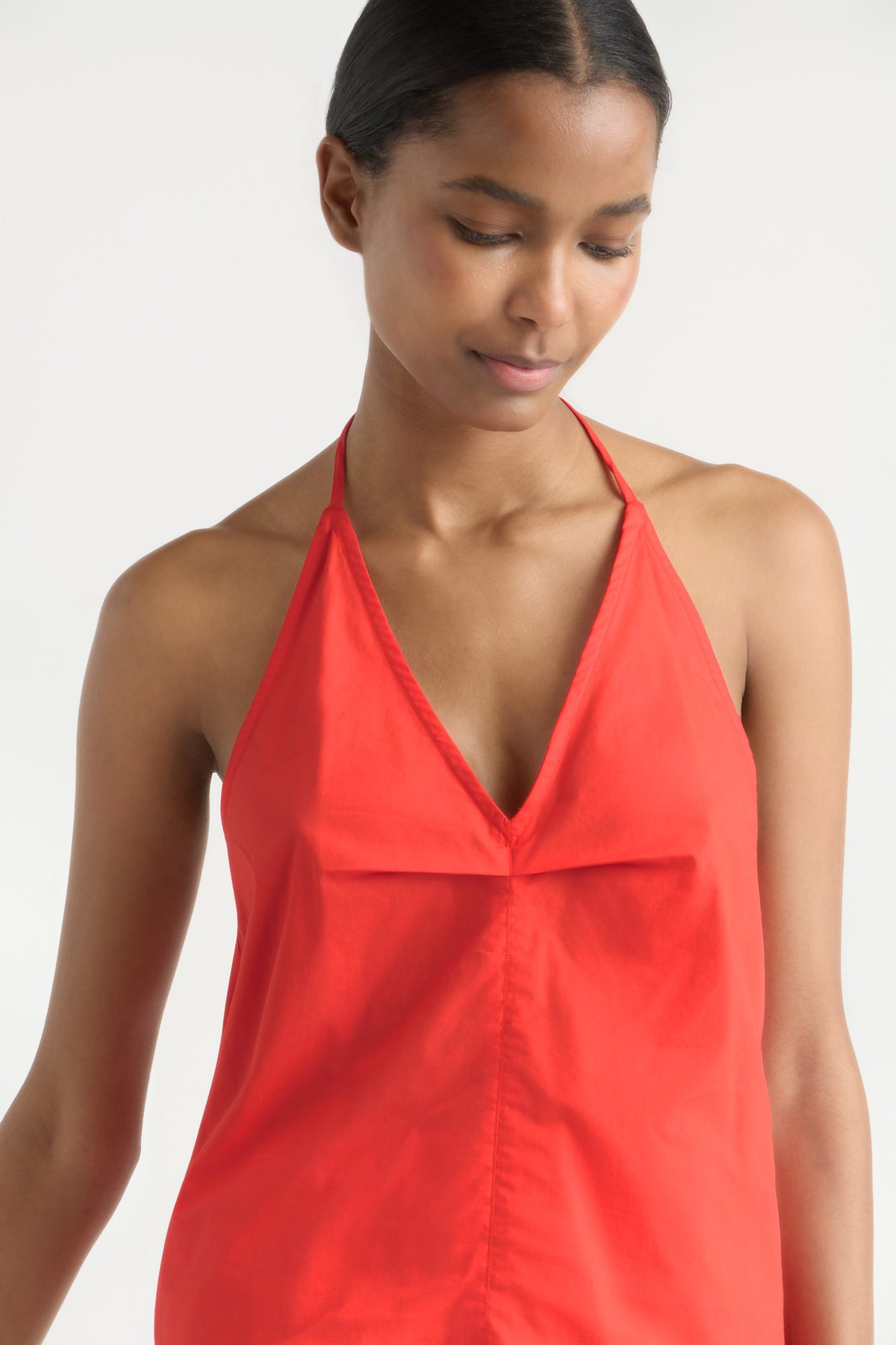 Isilda | Vesna Organic Cotton V-Neck Halter Top in Size Extra Small