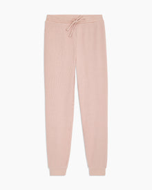 Womens | Waffle Knit Jogger | Blush