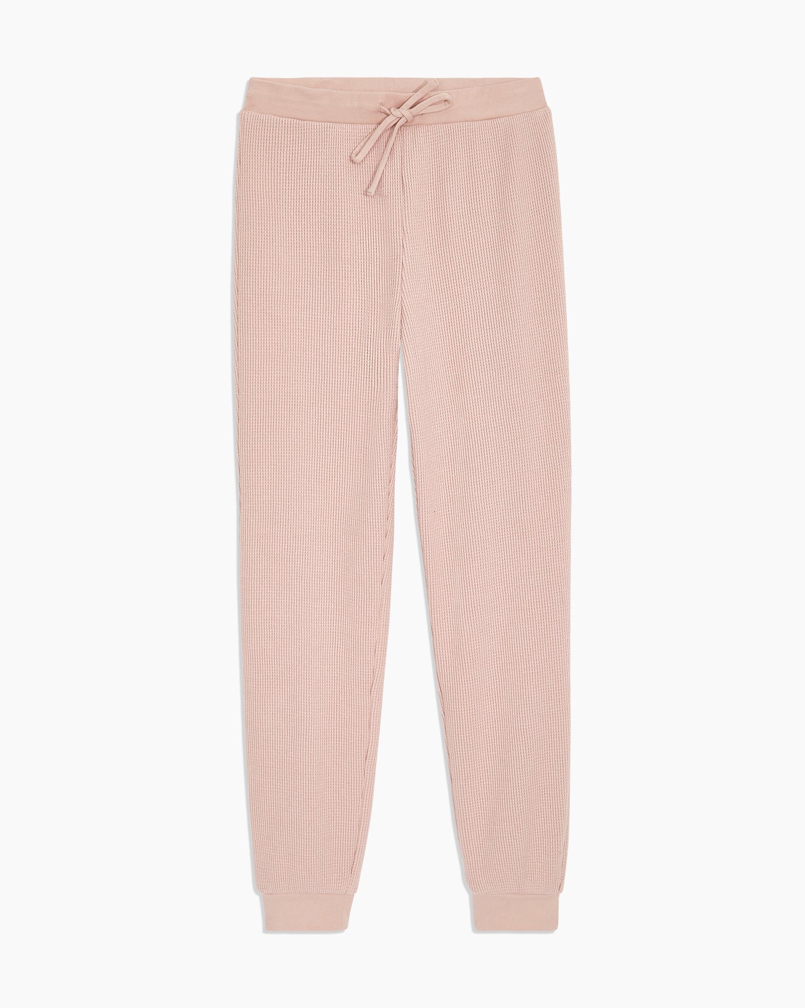 Womens | Waffle Knit Jogger | Blush