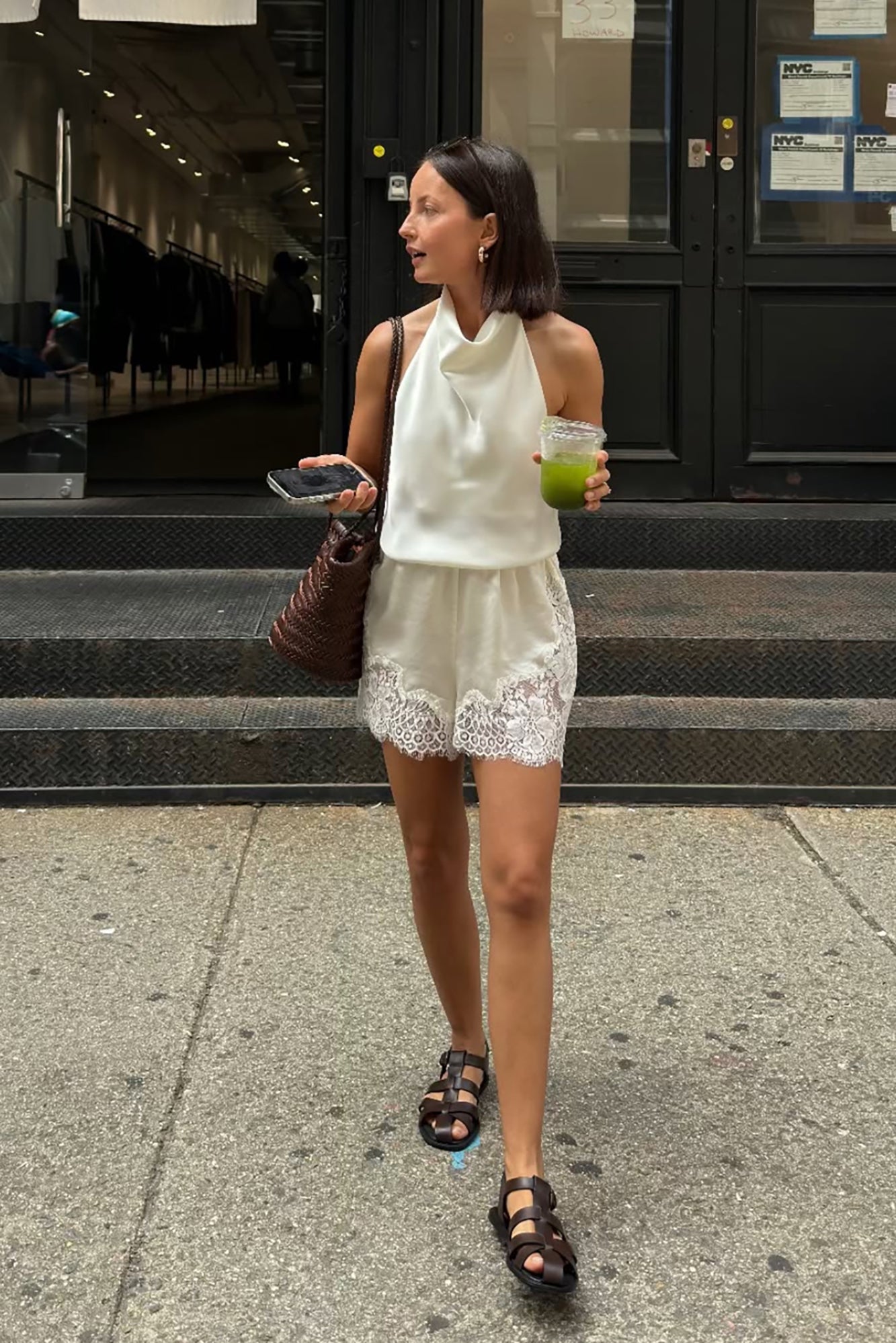 The Freya Shorts By GINIA in Cream