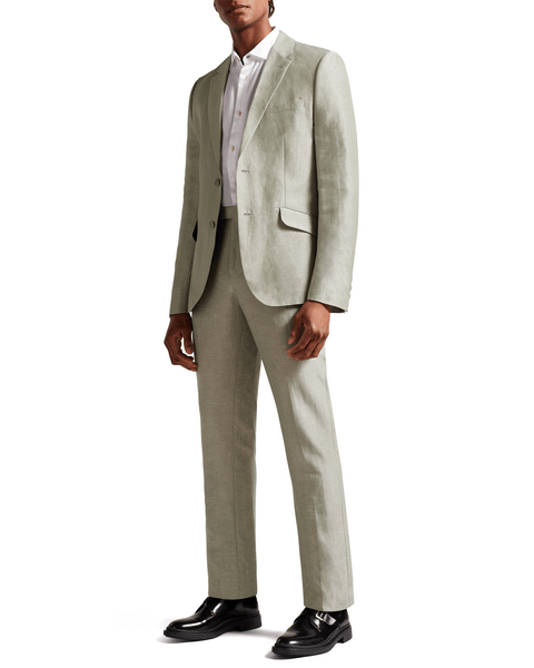 Men | Slim Fit Organic Fibre Ja | Light Pastel Green