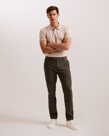 Men | Helta Short Sleeve Slim Fit Polo | White Pastel