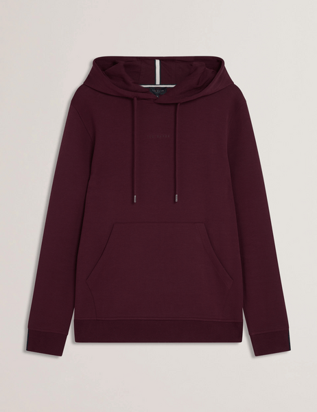Men | Drotow Long Sleeve Regular Branded Hood | Red