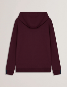 Men | Drotow Long Sleeve Regular Branded Hood | Red