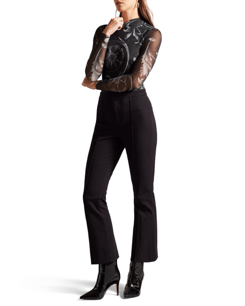 Women | High Neck Mesh Top | Black (V2)