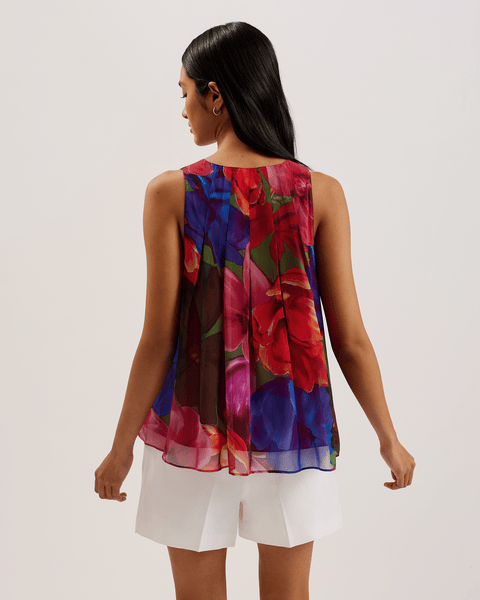 Women | Organza Tropical Bloom V | Multicolor (V2)