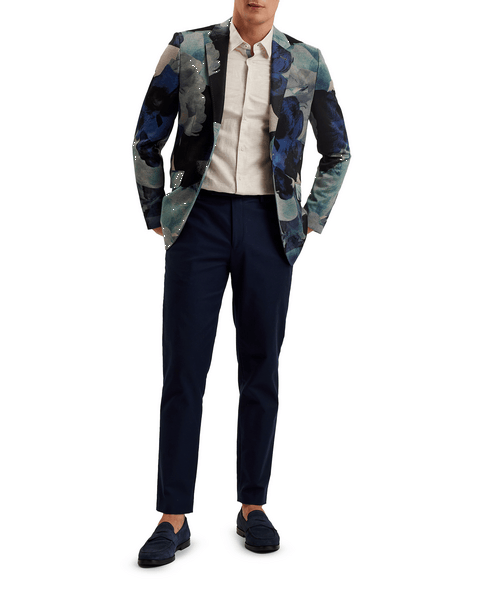 Men | Printed Floral Pique Jers | Multicolor