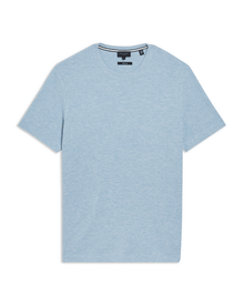Men | Curlys Short Sleeve Reg Textured T Shirt | Light Blue